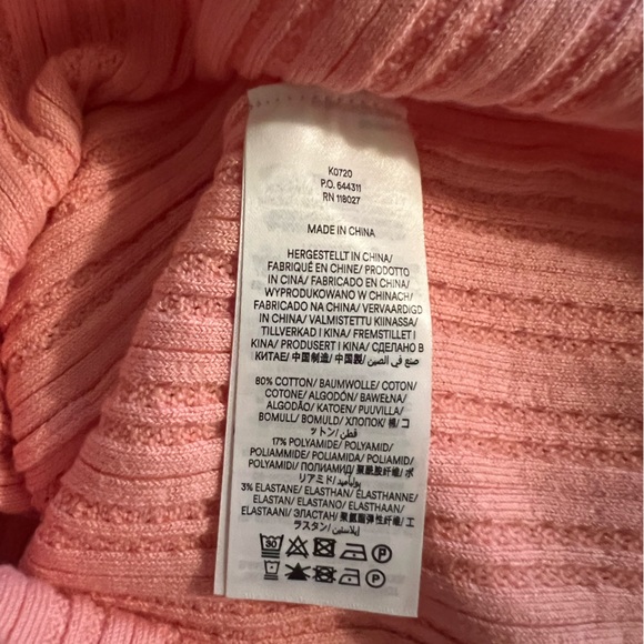 Boden Ribbed Pointelle Collared Top - Picture 4 of 5